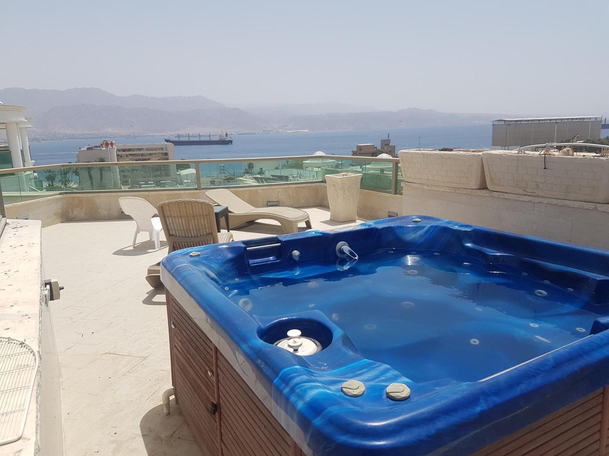 Palmore Top Luxury Penthause With Juccuzi First Line Of The Seaside Apartment Eilat Ngoại thất bức ảnh