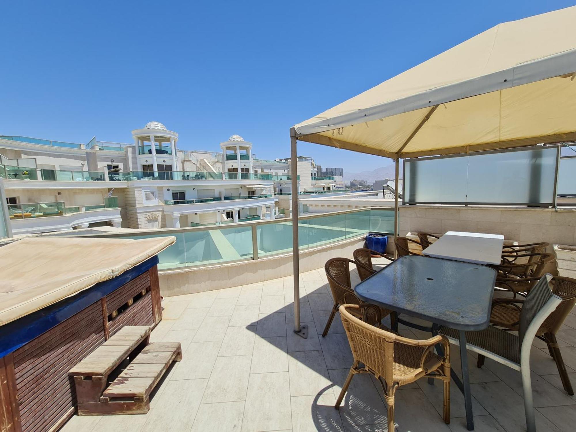 Palmore Top Luxury Penthause With Juccuzi First Line Of The Seaside Apartment Eilat Ngoại thất bức ảnh